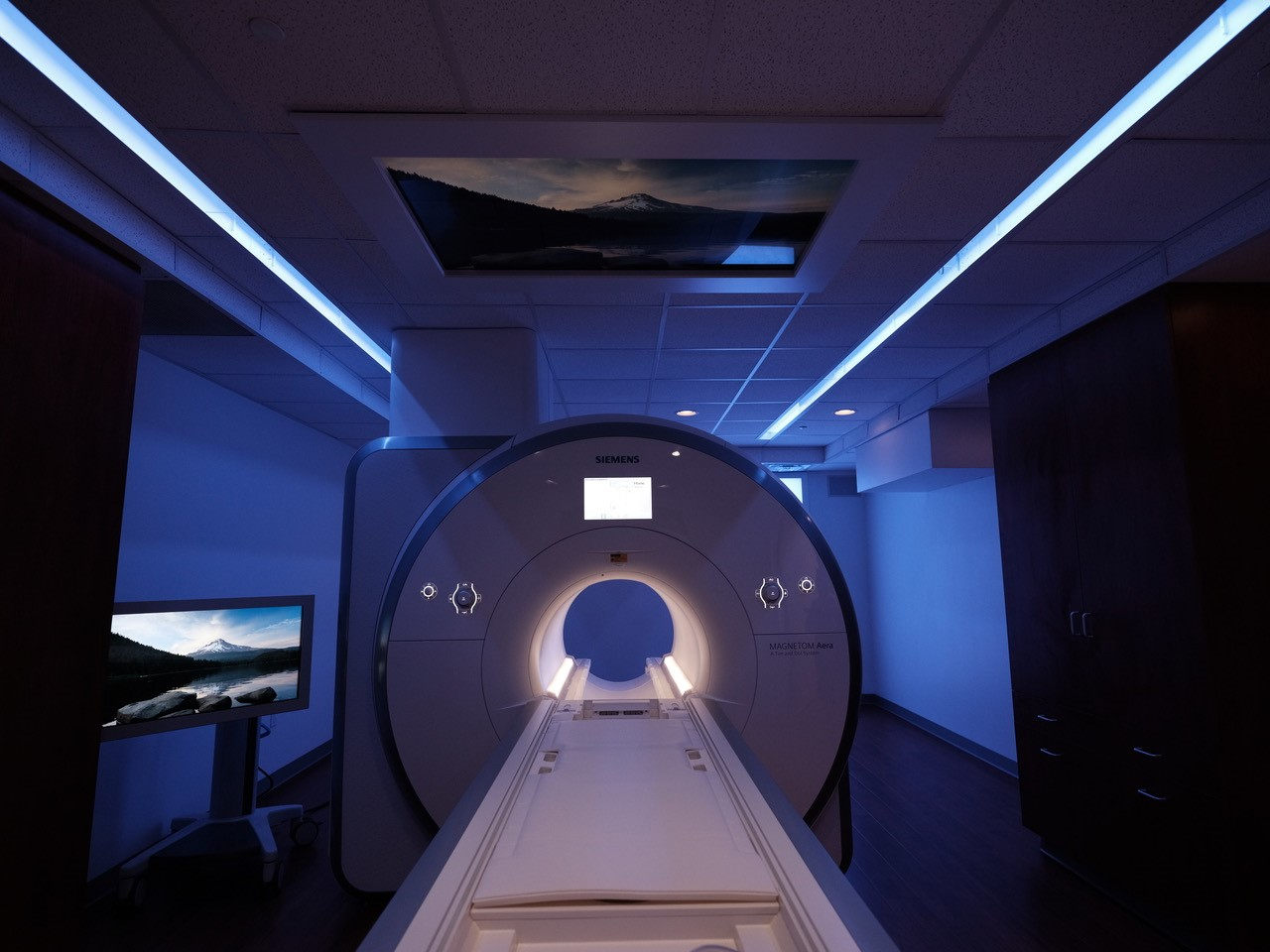 inside an MRI machine at Houston Physicians’ Hospital