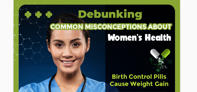 Debunking COMMON MISCONCEPTIONS ABOUT Women's Health Infograph